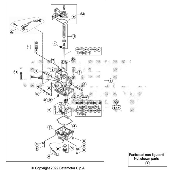 CARBURATORE COMPLETO XTRAINER 2T EU 036.12.015.80.00