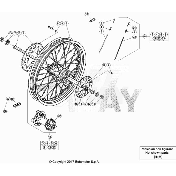 RUOTA POSTERIORE BLACK EVO