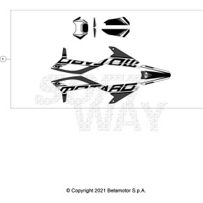 DECALCO SERIE COMPLETA MOTARD BLACK RR 2