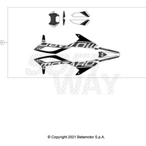 DECALCO SERIE COMPLETA MOTARD WHITE RR 2