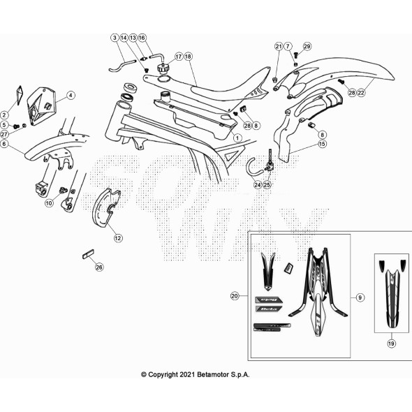 DECALCO COMPLETAMENTO EVO 2T