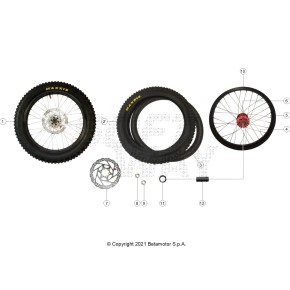 RUOTA ANTERIORE COMPLETA