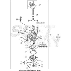 COPERCHIO CARBURATORE D38