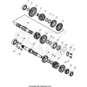 PIGNONE TRASMISSIONE SECONDARI Z14 RR 4T