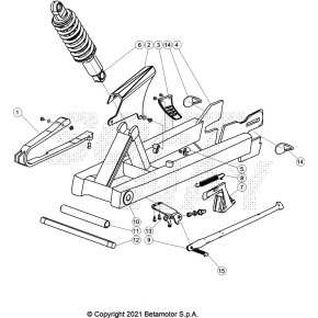 CAVALLETTO LATERALE CON MOLLA