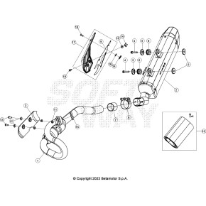 PROTEZIONE COLLETTORE DI SCARI BLACK RR