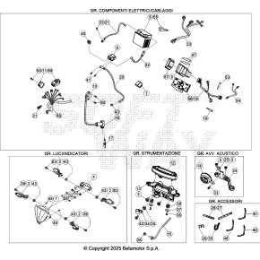 IMPIANTO ELETTRICO RELE' RR 2T