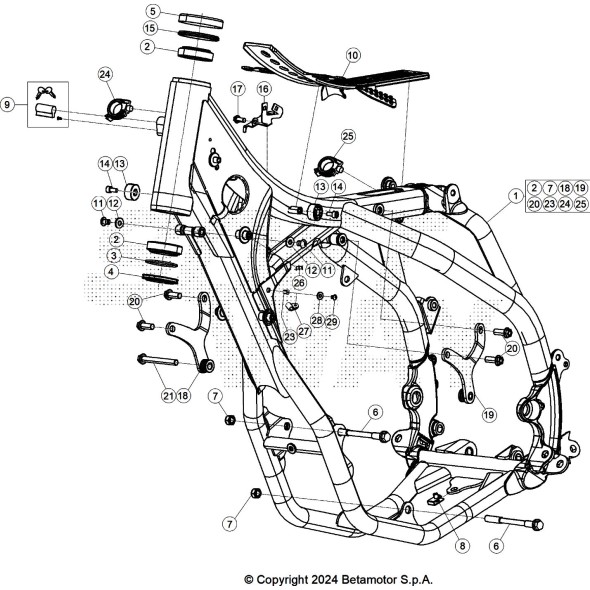 ATTACCO MOTORE RR 4T