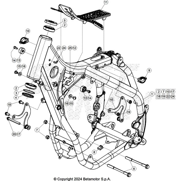 ATTACCO MOTORE RX 2T