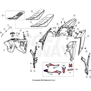 SERBATOIO BENZINA WHITE RX 4T