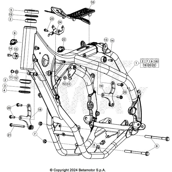 ATTACCO MOTORE RX 4T