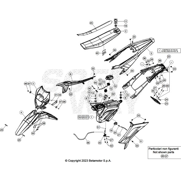 PARAFANGO ANTERIORE GREY RR 2T