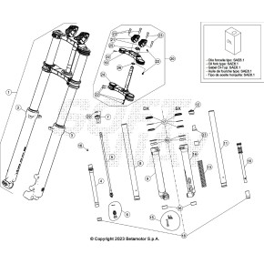 PIASTRA DI STERZO COMPLETA - KIT BLUE EV