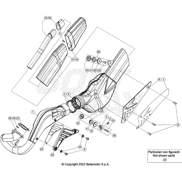 COLLETTORE SCARICO EVO 2T -250-300 FA