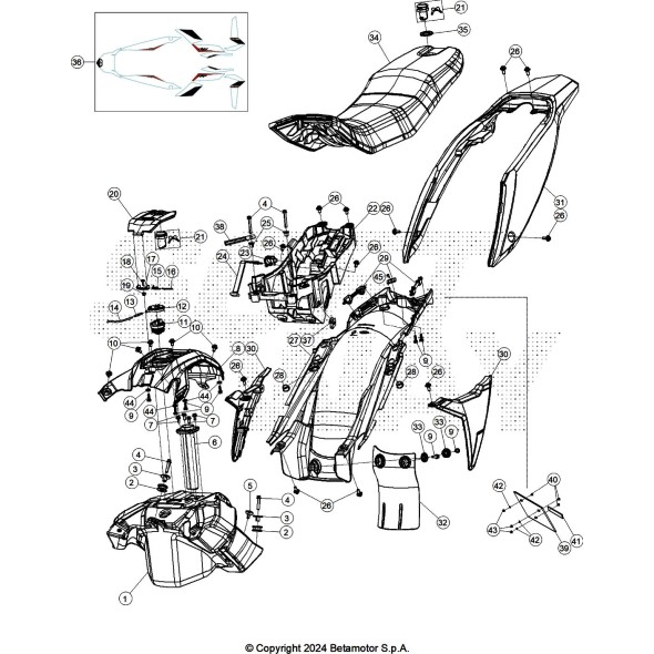 PARAFANGO POSTERIORE WHITE