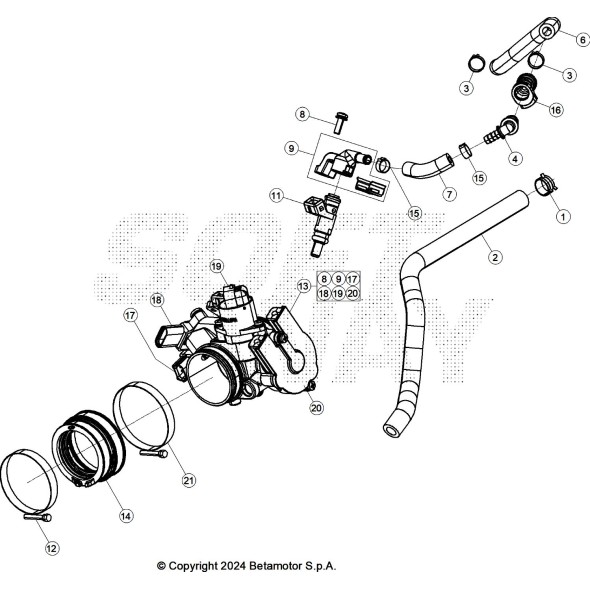CAPPUCCIO INIETTORE - KIT