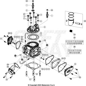 CILINDRO D73 - B -KIT RR 2T