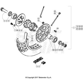 MOZZO RUOTA BLACK EVO