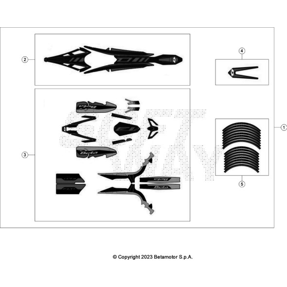 DECALCO CERCHI EVO 2T SS