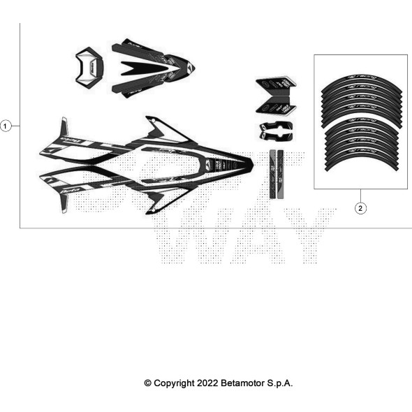 DECALCO SERIE COMPLETA RR 2T RACING 2