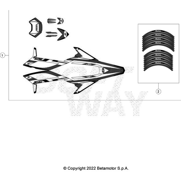 DECALCO CERCHI - ENDURO RR 2T SPORT 2