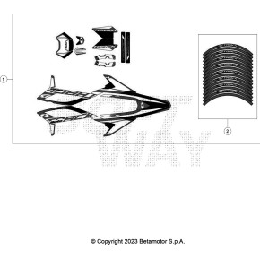 DECALCO CERCHI - MOTARD BLACK RR 2T T