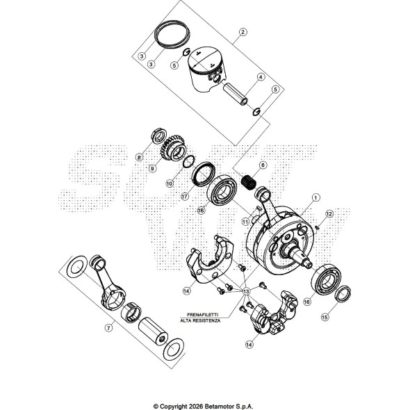PISTONE MOTORE D65 - C