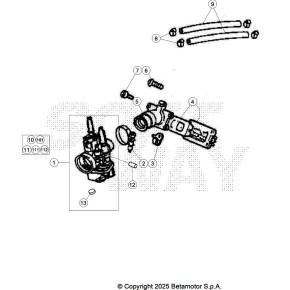 GETTO MIN.32 CARBURATORE PHBN12-DELLORTO