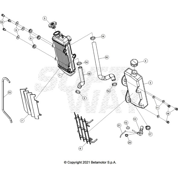 RADIATORE BLACK RR 2T