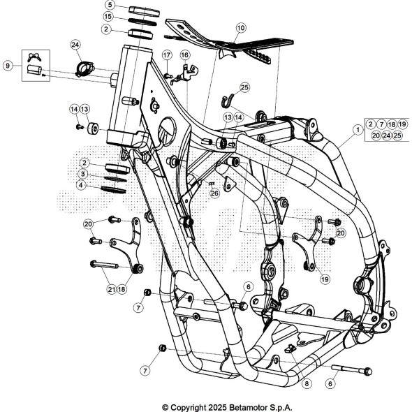 TELAIO RED RR 4T RACING