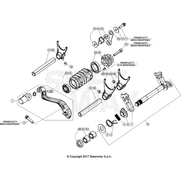 FORCHETTA COMANDO CAMBIO