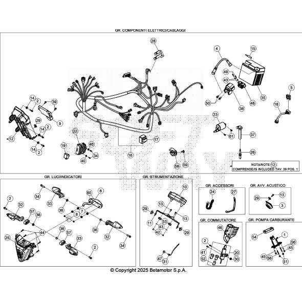 IMPIANTO ELETTRICO PRINCIPALE RR 4T