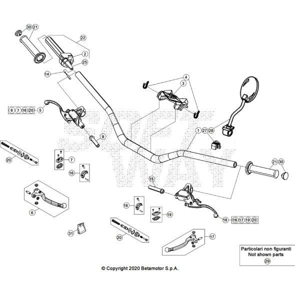 MANUBRIO BLUE EVO 4T