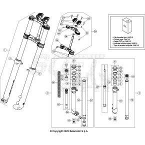 PIASTRA DI STERZO COMPLETA - KIT BLUE EV