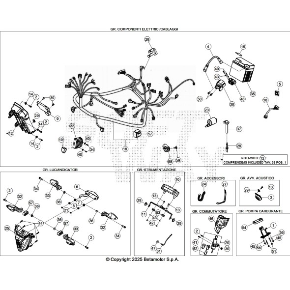 IMPIANTO ELETTRICO PRINCIPALE RR 4T