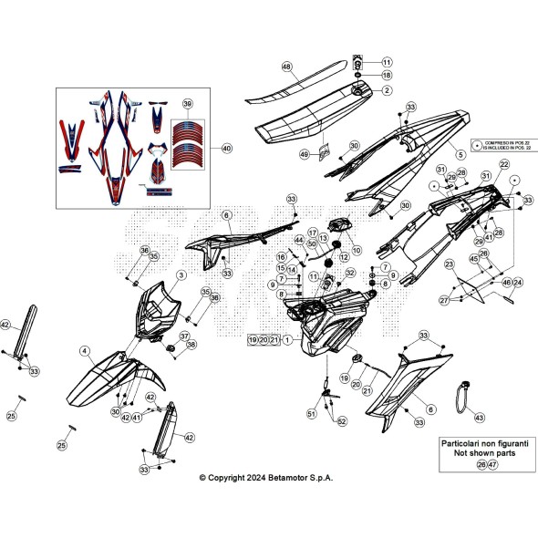 DECALCO CERCHI - MOTARD RR 4T R