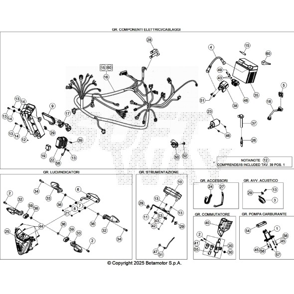 IMPIANTO ELETTRICO - KIT RR 4T T