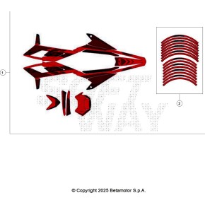 DECALCO SERIE COMPLETA - ENDURO RED RR 2