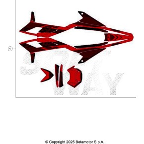 DECALCO SERIE COMPLETA - ENDURO RED RR 2