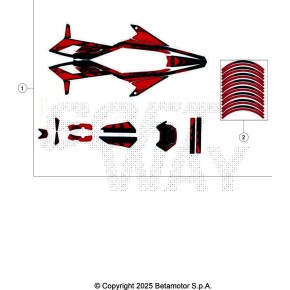 DECALCO CERCHI - MOTARD BLACK RR 2T T