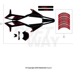 DECALCO SERIE COMPLETA - MOTARD BLACK RR