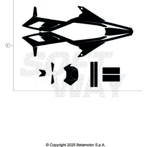DECALCO SERIE COMPLETA - MOTARD X RR 2T