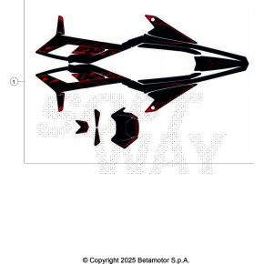 DECALCO SERIE COMPLETA - MOTARD BLACK RR