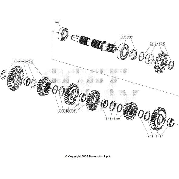 INGRANAGGIO 5° SECONDARIO