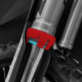 RACECAP Beaver - per forcelle WP da 48 mm (non per le Cone Valve) - rosso RCF300R