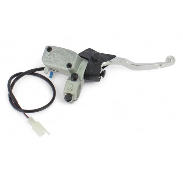 Pompa freno anteriore BREMBO con interruttore stop e cavo - ø pistone 9mm, interasse leva 19mm BR767774