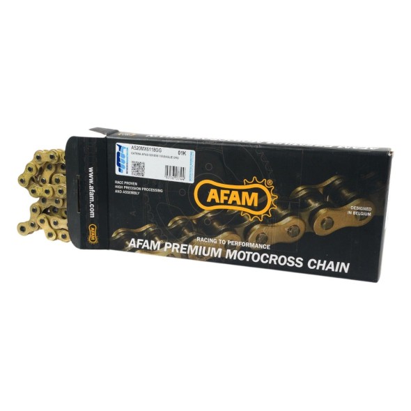 Catena AFAM 520 MX6 - 118 maglie - Oro A520MX6118GG