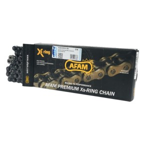 Catena AFAM 520 XRR3 - 118 maglie - Nero/cromato - con XS-ring A520XRR3118K