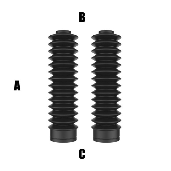Soffietti per forcelle ø28/55 - lunghezza 215 mm - nero AP1720N