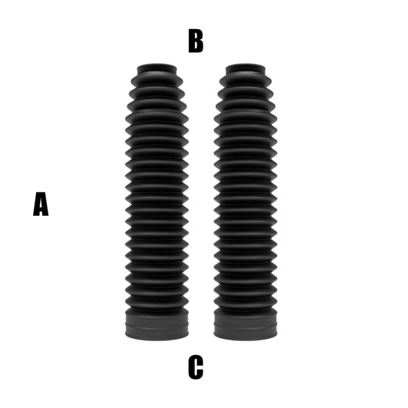 Soffietti per forcelle ø32/60 - lunghezza 250 mm - nero AP1722N